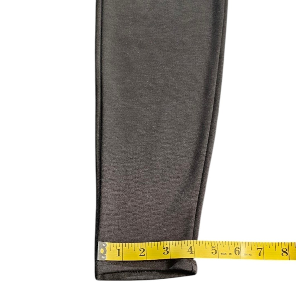 A New Day Womens Black High Waisted Leggings Size L Stretch Casual Yoga Pants - Picture 7 of 8